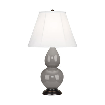 product image for smoky taupe glazed ceramic double gourd accent lamp by robert abbey ra 1768 3 80