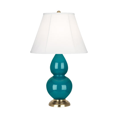 product image of peacock glazed ceramic double gourd accent lamp by robert abbey ra 1771 1 575