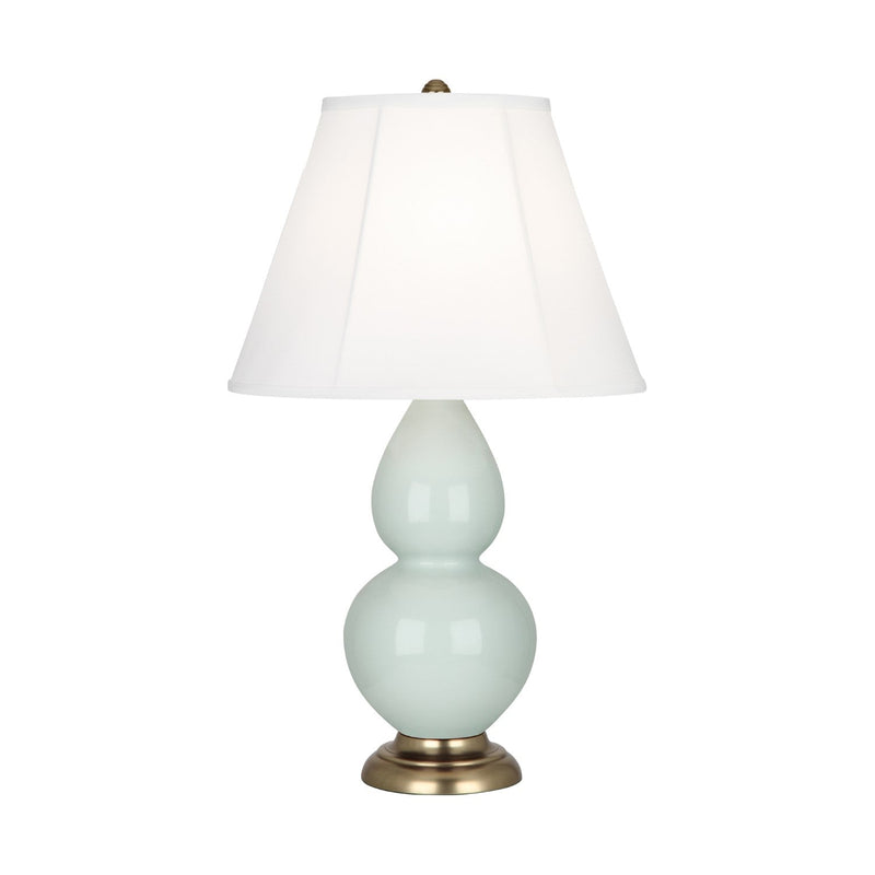 media image for celadon glazed ceramic double gourd accent lamp by robert abbey ra 1786 1 272