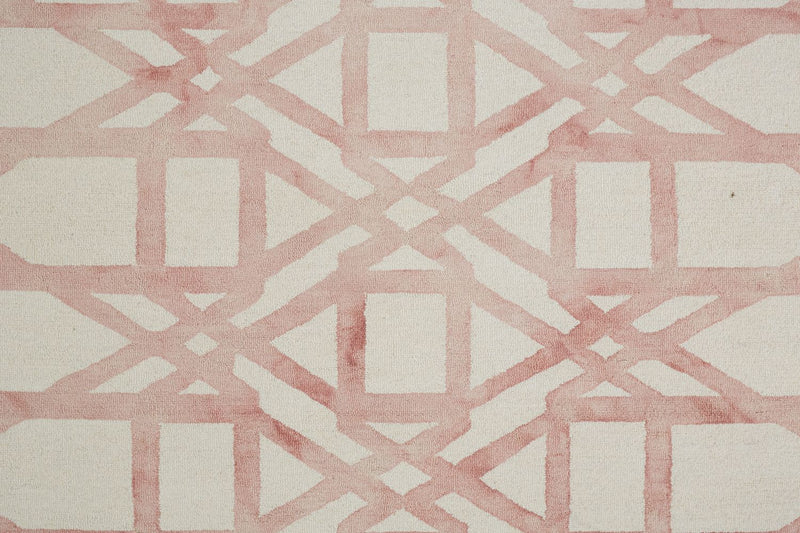 media image for Marengo Hand Tufted Pink and Ivory Rug by BD Fine Texture Image 1 210