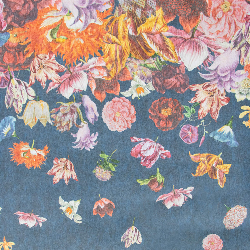 media image for Flower Rain Blueberry Wall Mural from the Tropical Collection by Galerie Wallcoverings 229