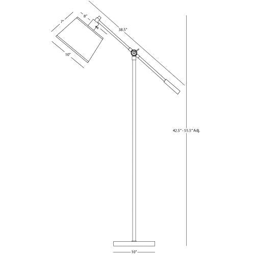 media image for Real Simple Boom Floor Lamp by Robert Abbey 255