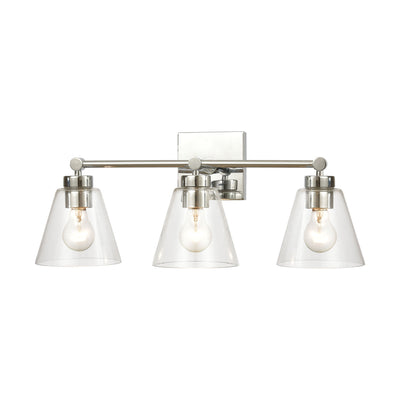 product image of East Point 3-Light Vanity Light in Polished Chrome with Clear Glass by BD Fine Lighting 581