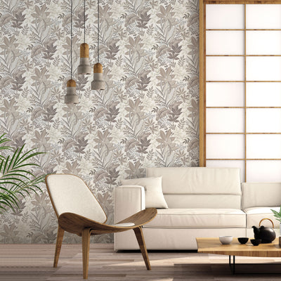 product image for Foliage Beige Wallpaper from the Into the Wild Collection by Galerie Wallcoverings 80