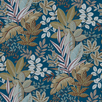 product image for Foliage Blue Wallpaper from the Into the Wild Collection by Galerie Wallcoverings 86