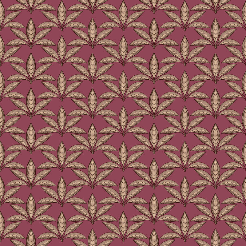 media image for Leaf Motif Red/Gold Wallpaper from the Into the Wild Collection by Galerie Wallcoverings 29