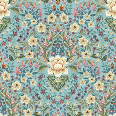 product image for Floral Damask Blue Wallpaper from the Into the Wild Collection by Galerie Wallcoverings 82