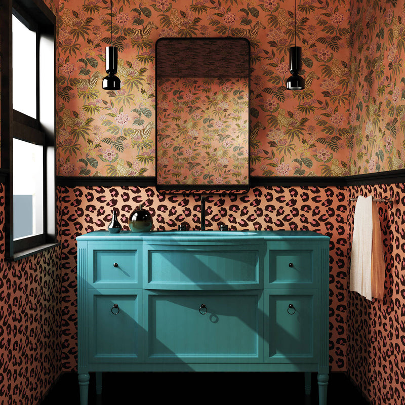 media image for Into the Wild Orange Wallpaper from the Into the Wild Collection by Galerie Wallcoverings 265