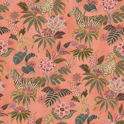 product image of Into the Wild Orange Wallpaper from the Into the Wild Collection by Galerie Wallcoverings 551