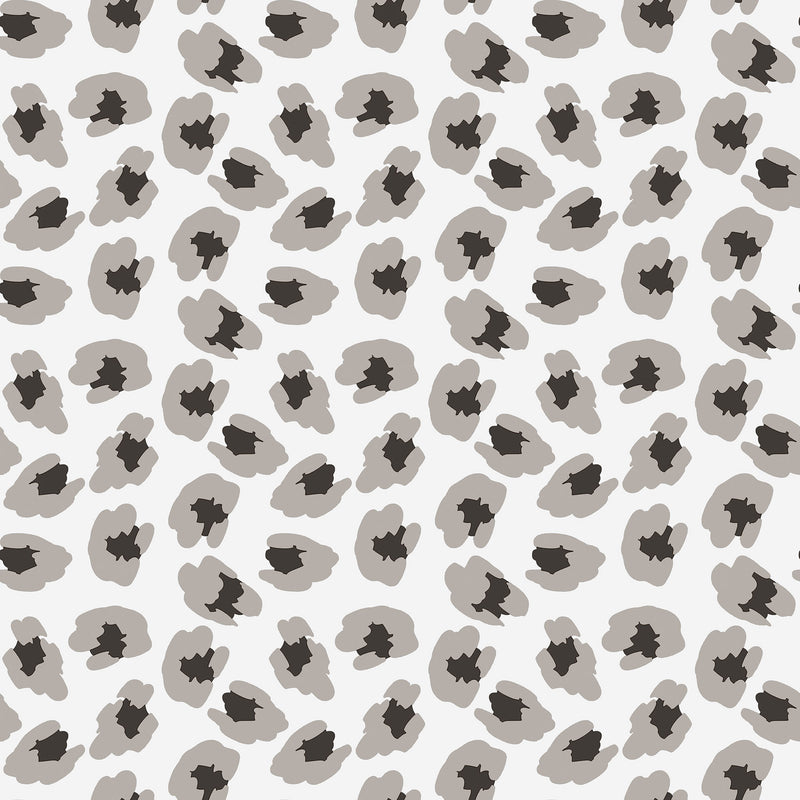 media image for Leopard Print Silver Wallpaper from the Into the Wild Collection by Galerie Wallcoverings 247