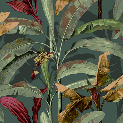 product image for Banana Tree Green/Red Wallpaper from the Into the Wild Collection by Galerie Wallcoverings 26