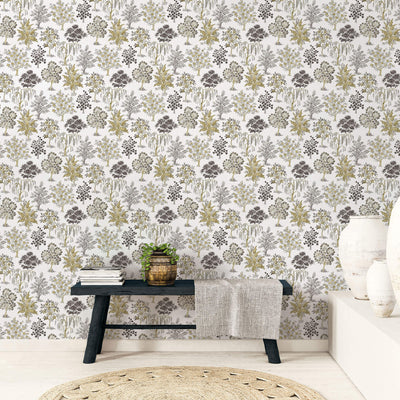 product image for Alberi Trees Yellow Wallpaper from the Into the Wild Collection by Galerie Wallcoverings 38