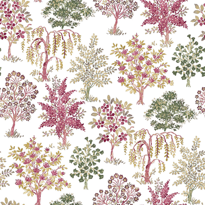 media image for sample alberi trees red wallpaper from the into the wild collection by galerie wallcoverings 1 225