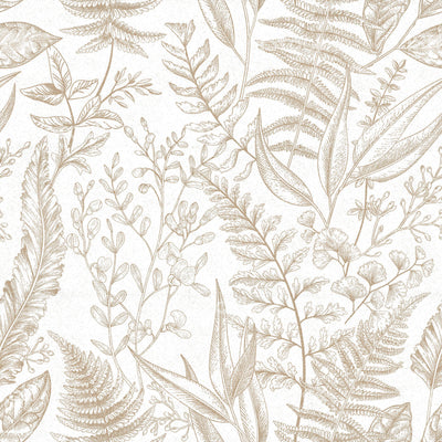 product image of sample botanical beige wallpaper from the into the wild collection by galerie wallcoverings 1 513