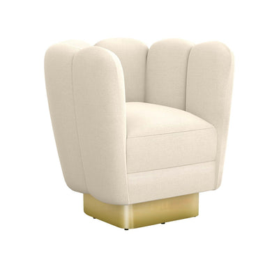 product image for Gallery Polished Brass Swivel Chair 8 70