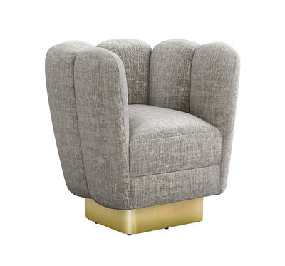 product image for Gallery Polished Brass Swivel Chair 2 51