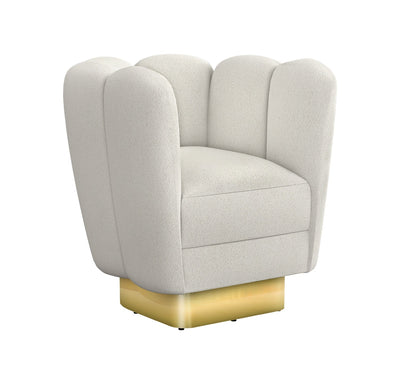 product image for Gallery Polished Brass Swivel Chair 1 86