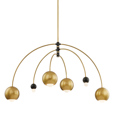product image for willow 6 light chandelier by mitzi h348806 pn bk 2 86