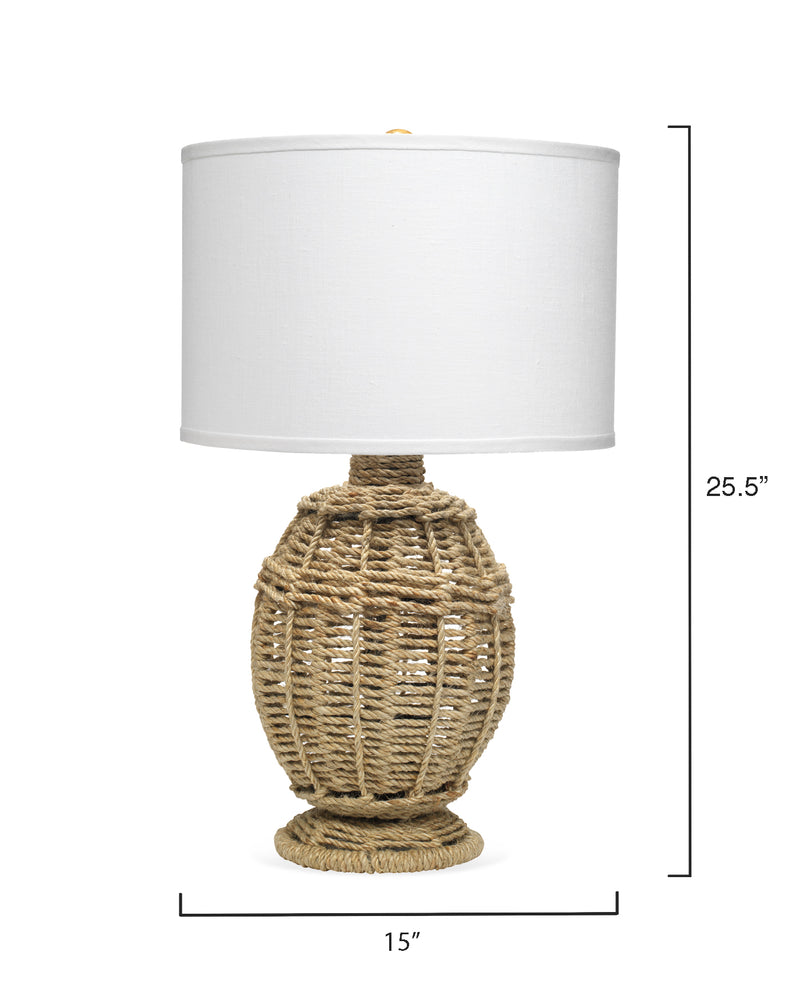 media image for Jute Urn Table Lamp, Small design by Jamie Young 244