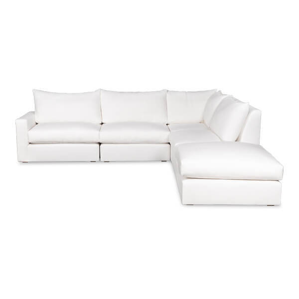 media image for The Weekend Sectional Sofa in Various Fabric Styles 244