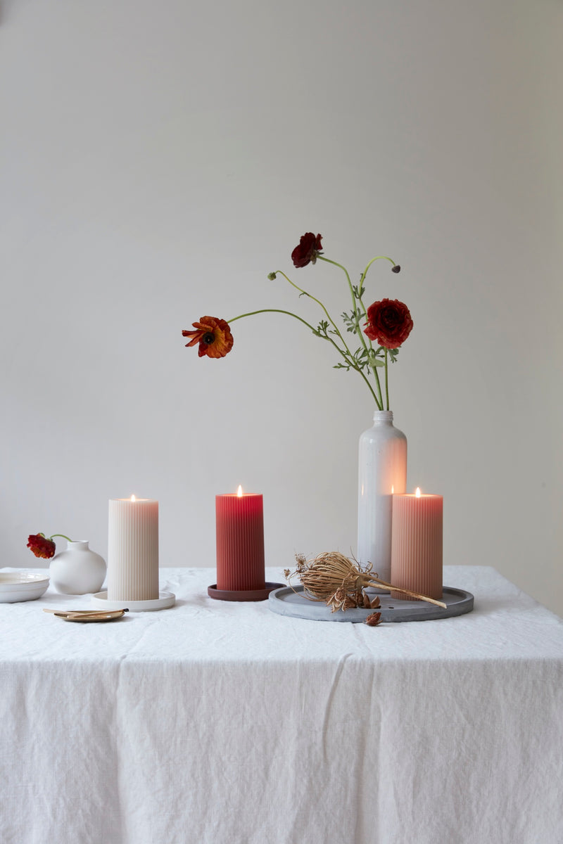 media image for Ceramic Blossom Vase, Matte White 296