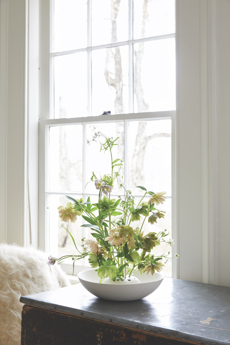 media image for Ceramic Flower Frog Bowl 247