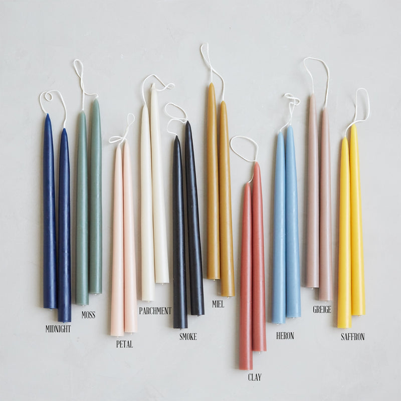 media image for Greige Taper Candles in Various Sizes 277
