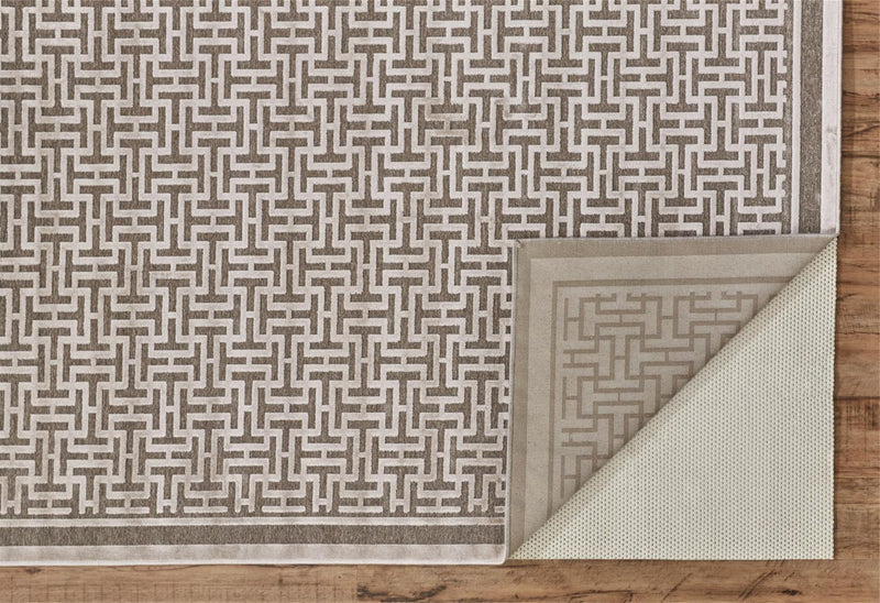 media image for Pellaro Taupe and Ivory Rug by BD Fine Fold Image 1 25