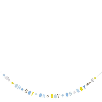 product image for oh baby boy garland card by meri meri 2 50