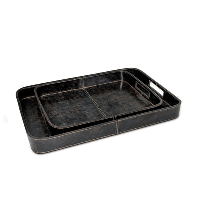 product image of derby rectangle leather tray set by regina andrew 20 1504blk 1 571