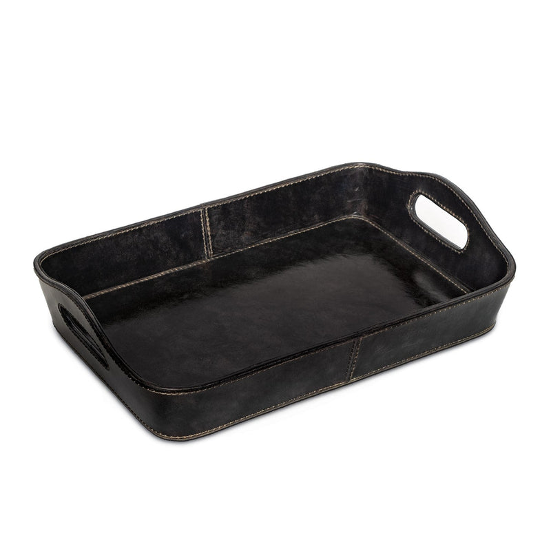 media image for derby parlor leather tray by regina andrew 20 1505blk 1 248