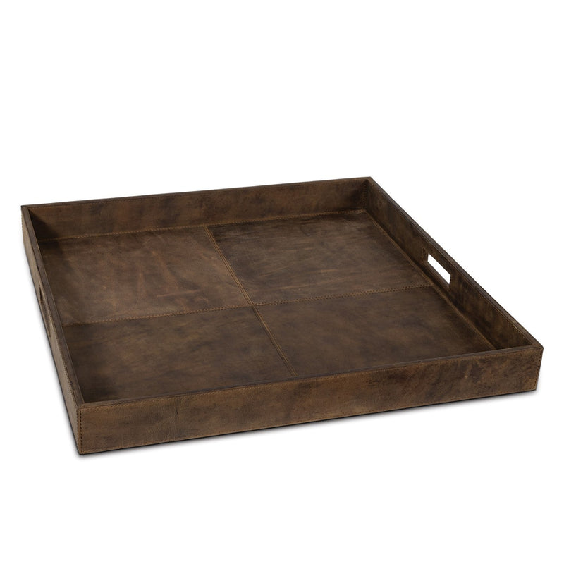 media image for derby square leather tray by regina andrew 20 1507brn 1 237