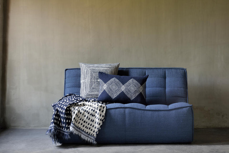 media image for White Linear Square Cushion 263