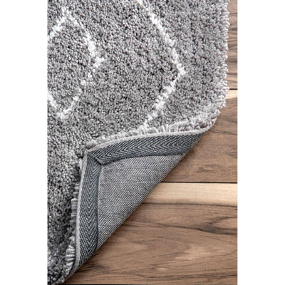 product image for Hand Tufted Beaulah Shaggy Rug in Grey by NuLOOM 18