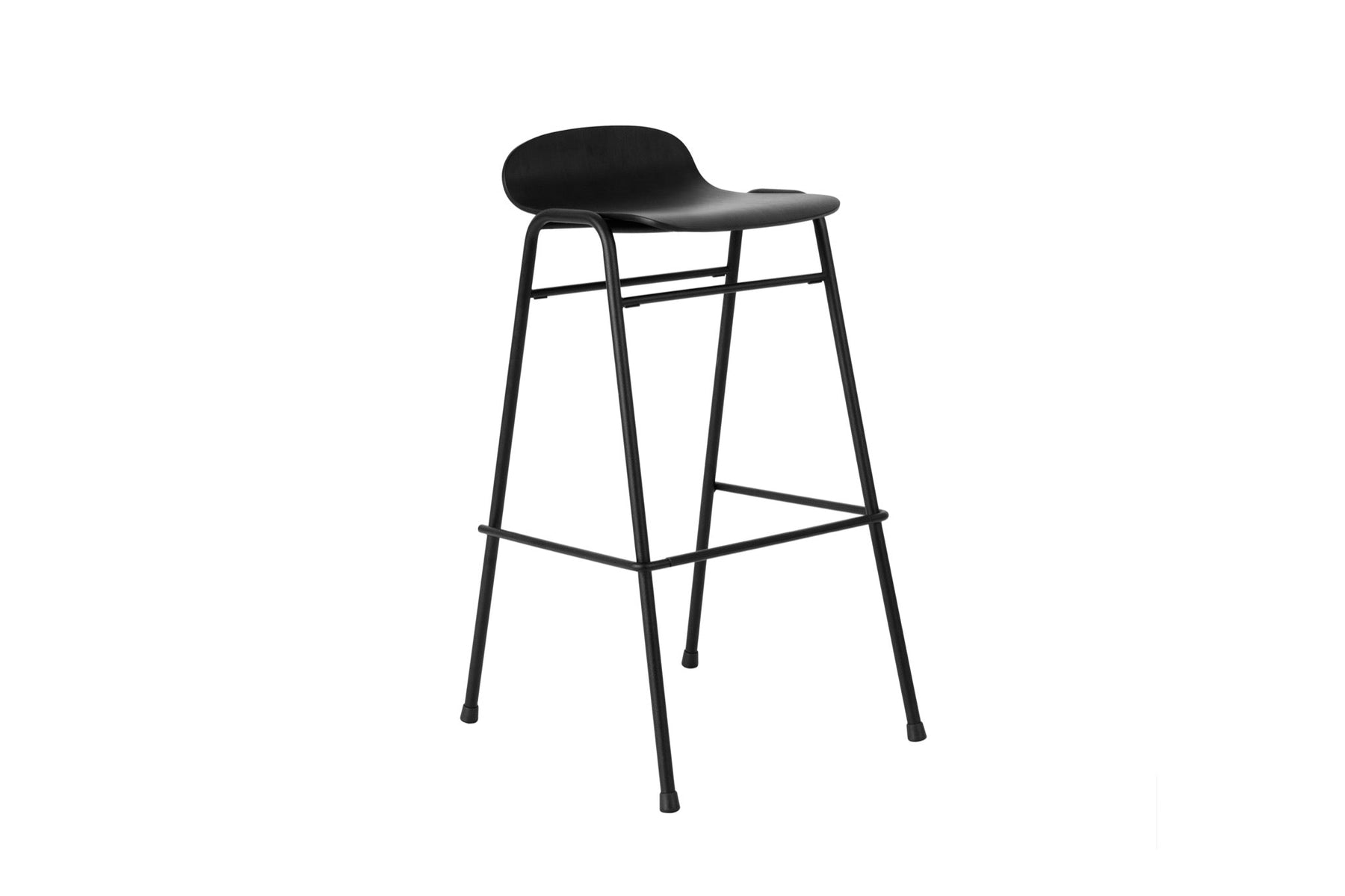 Shop Touchwood Black Bar Stool Burke Decor