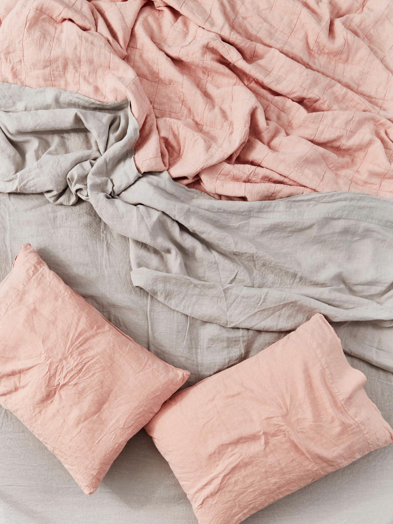 media image for Simple Linen King Bedding in Various Colors by Hawkins New York 222