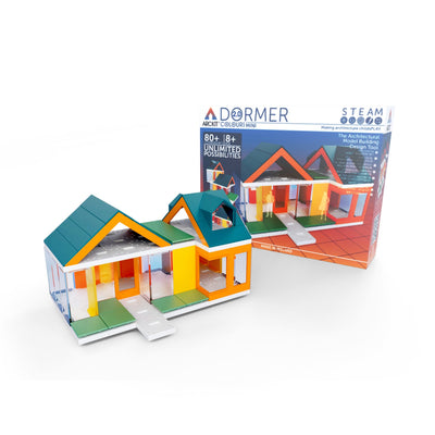 product image for mini dormer colors 2 0 kids architect scale house model building kit by arckit 1 67