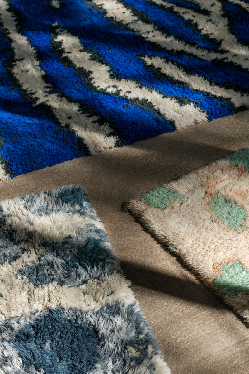media image for monster dark teal off white rug by hem 30492 7 20
