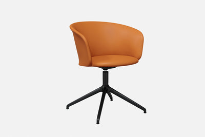 product image for kendo cognac leather swivel chair bu hem 20242 1 50