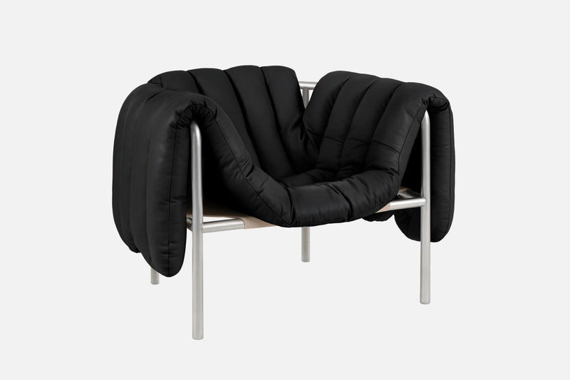 media image for puffy black leather lounge chair bu hem 20259 3 212