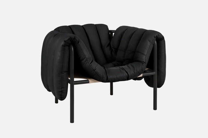 media image for puffy black leather lounge chair bu hem 20259 1 251