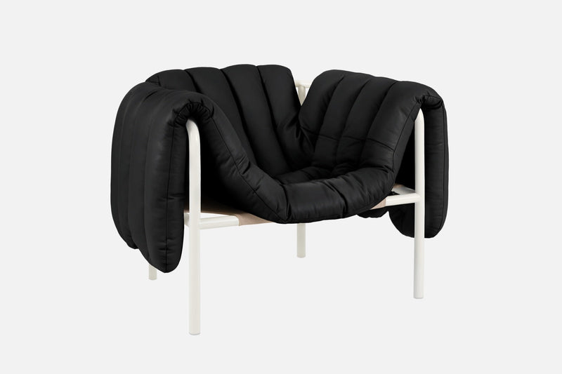 media image for puffy black leather lounge chair bu hem 20259 2 264