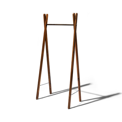 product image of teak wood garment rack design by puebco 1 549