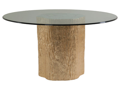 product image of trunk segment round dining tablewith glass top by artistica home 01 2036 870 56c 1 577