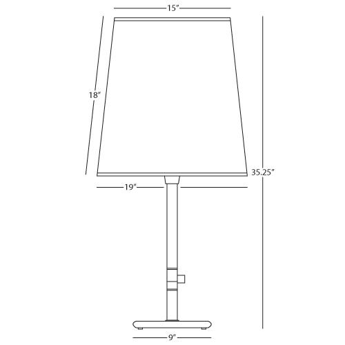 media image for Buster Table Lamp by Rico Espinet for Robert Abbey 294