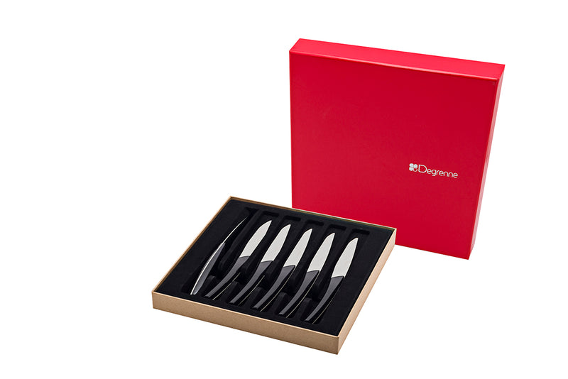 media image for quartz red gift box 6 steak knives 3 245