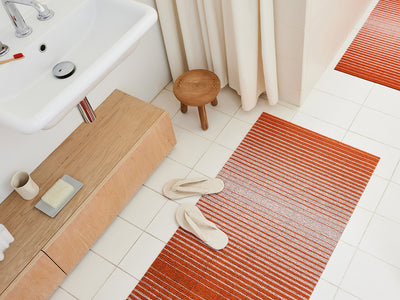 product image for domino stripe shag mat by chilewich 200822 003 2 38