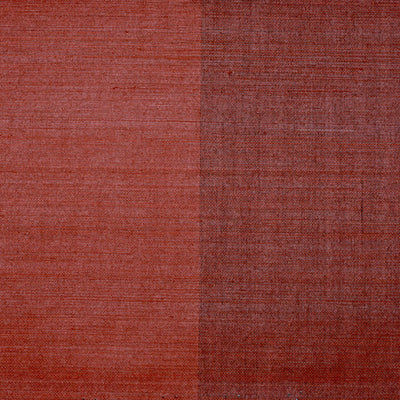 product image of Grasscloth Wide Stripe Natural Texture Wallpaper in Mahogany/Red 596