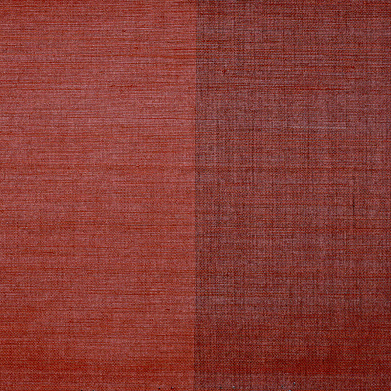 media image for Grasscloth Wide Stripe Natural Texture Wallpaper in Mahogany/Red 21