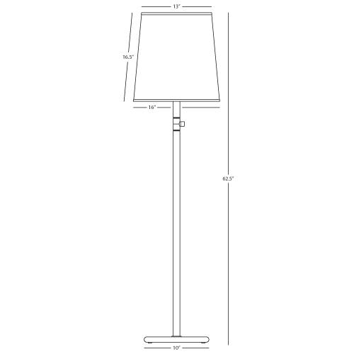 media image for Buster Chica Floor Lamp by Rico Espinet for Robert Abbey 216